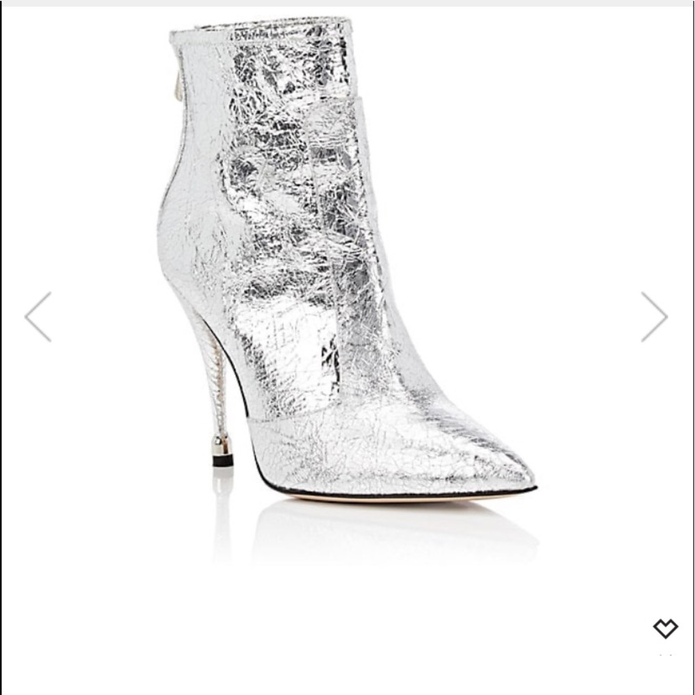 Paul Andrew Citra Craquelé Leather Ankle Boots